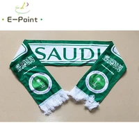 14516 cm size saudi arabia national football team scarf for fans 2018 football world cup russia double faced velvet material