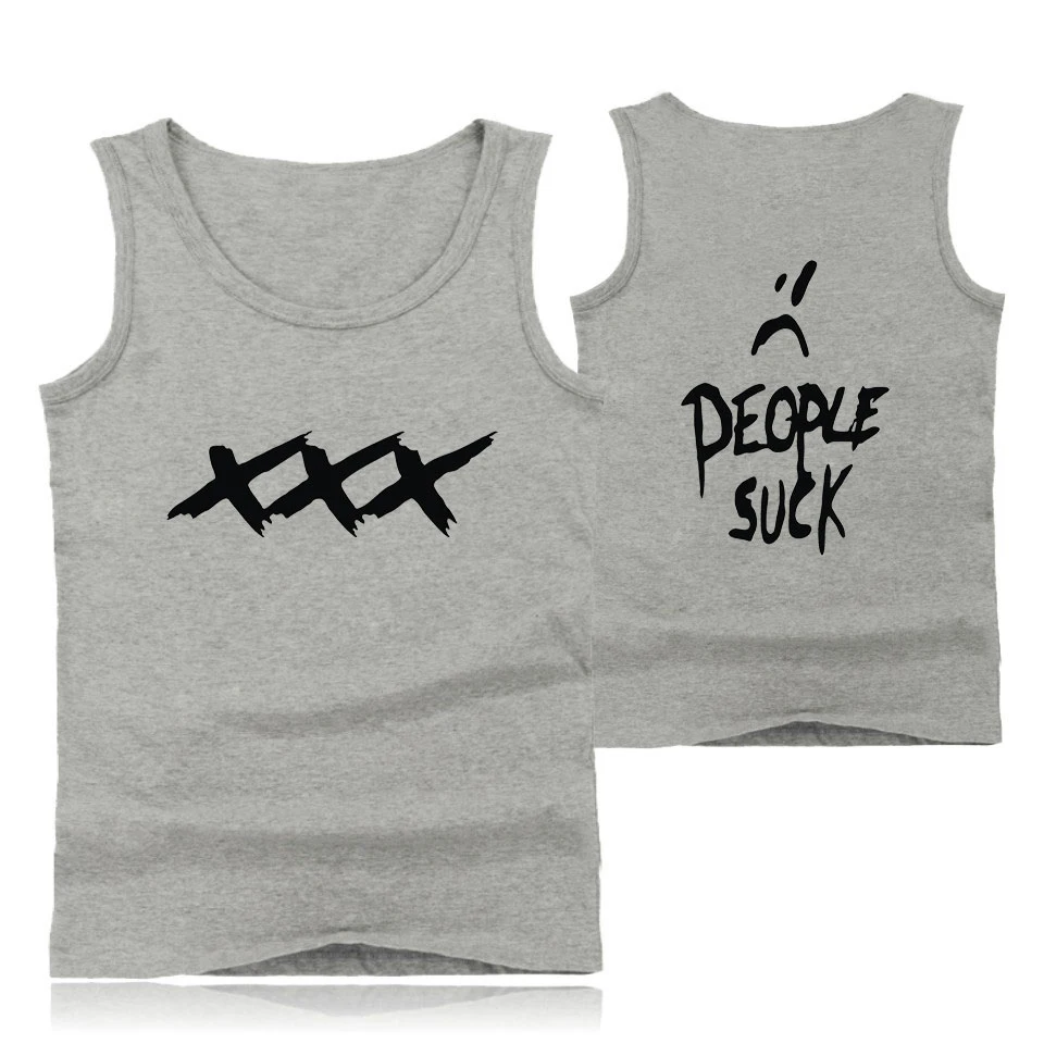 XXX люди сосать случайные мужчины/женщины майка KPop без рукавов жилет бодибилдинг