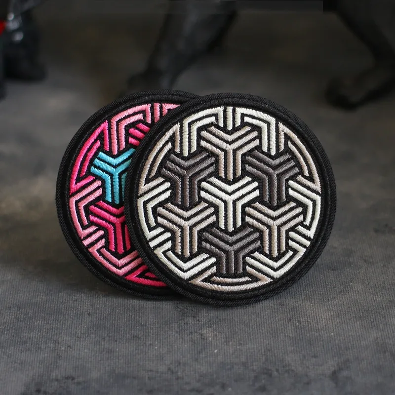 

Future World Embroidery Patches Sci-Fi Velcro Armband Personality Outdoor Equipment Patch Tactical Recognition DIY Badge