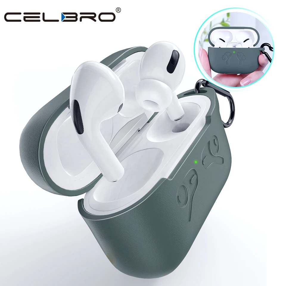 Цветной защитный чехол для AirPods Pro мягкий силиконовый беспроводных наушников