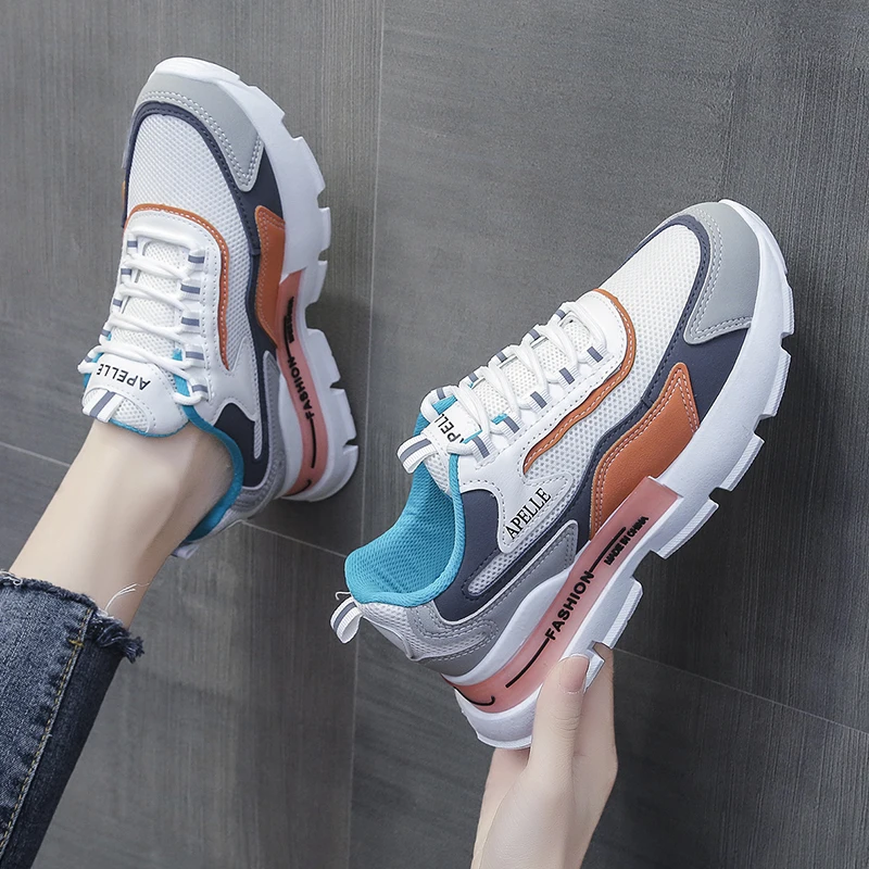 

Casual Falts Vulcanized Shoe Zapatos De Mujer Women Breathable Sneakers Lace Up Walking Shoes Woman Sports босоножки женские