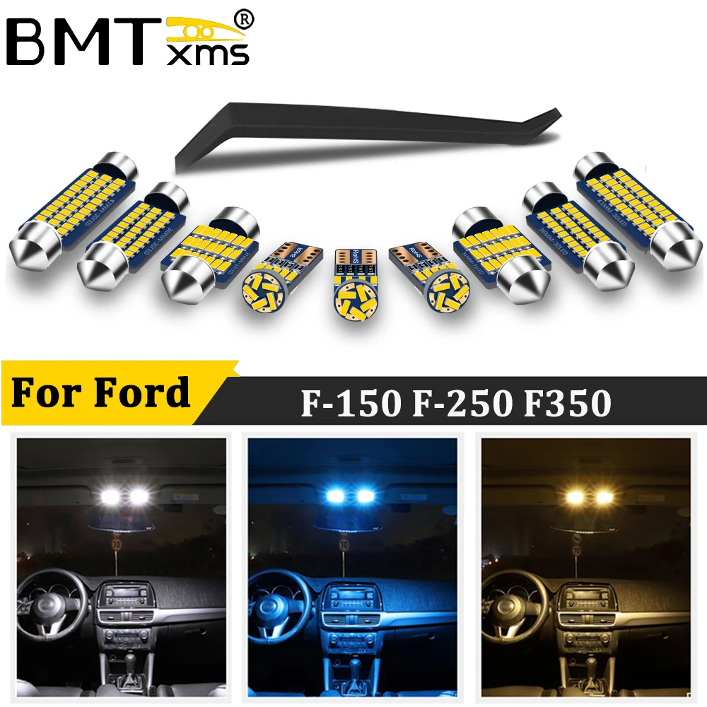 BMTxms Canbus Светодиодная лампа для освещения салона автомобиля номерной знак Ford F-150