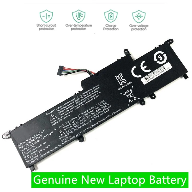 

HKFZ New 7.4V 6300mAh 46.62Wh LBF122KH Laptop Battery For LG Xnote P210 P220 P330 Series Tablet Notebook Batteries