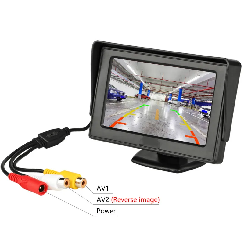 Автомобильный видеорегистратор 4 3 дюйма HD Polegada PAL/ NTSC | Автомобили и мотоциклы