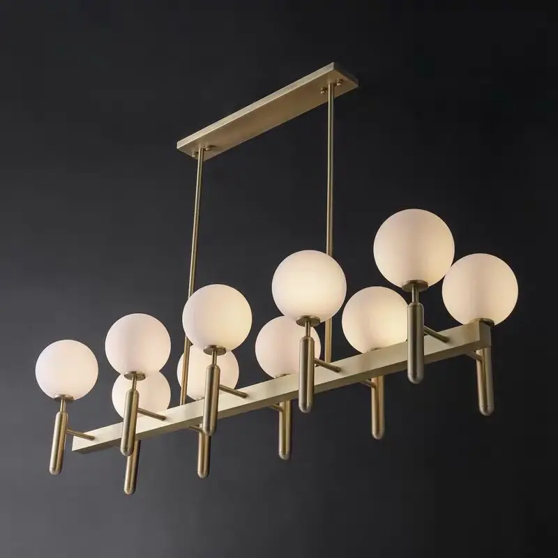 

Роскошная люстра из меди, дизайнерская Настольная лампа для ресторана, бара, простой индивидуальный креативный светильник для столовой