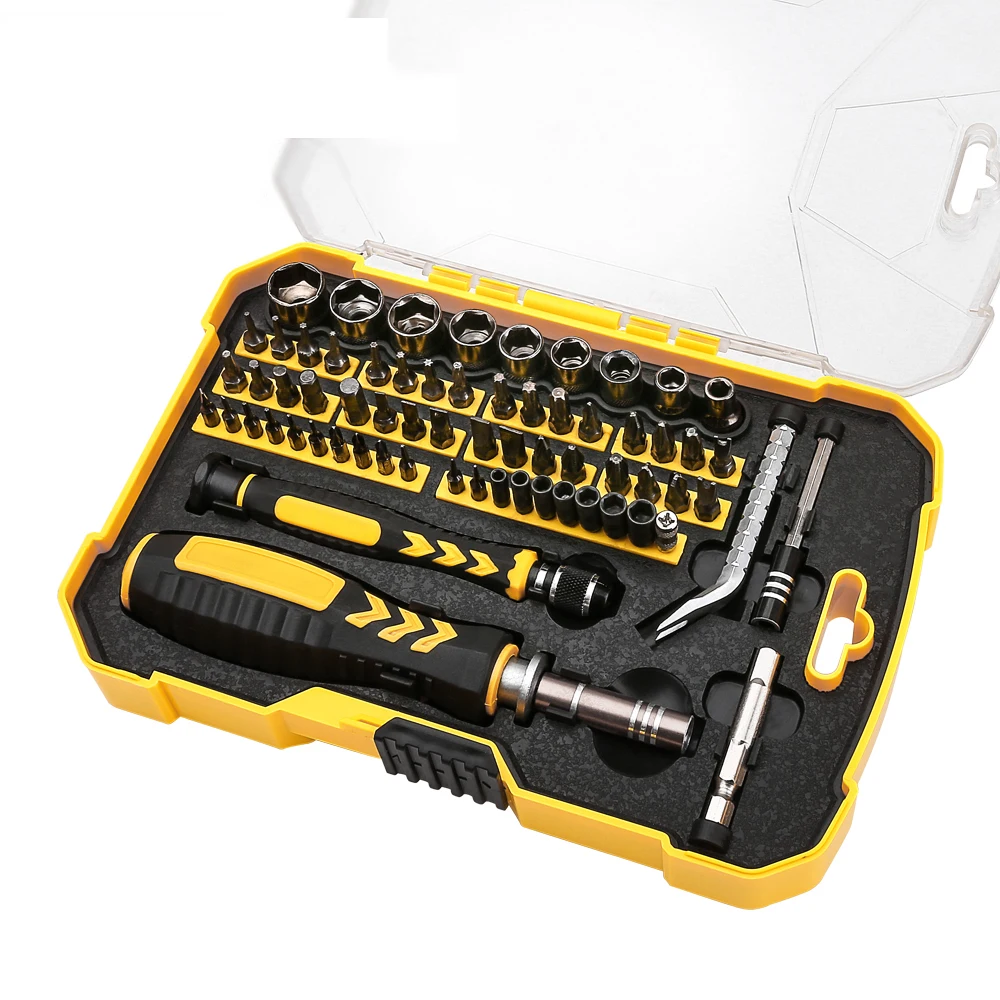 

67-In-1 Socket Screwdriver Set Phone PC Tablet Electronics Repair Tool Kit Screwdriver Bit Househeld Magnetic Screw Driver