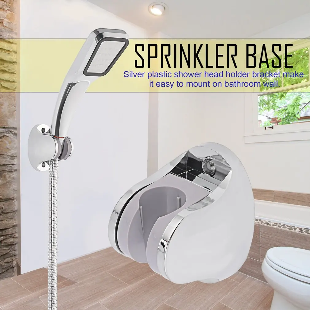 

Handheld Shower Spray Head Holder Bracket Bathroom Wall Mount Adjustable