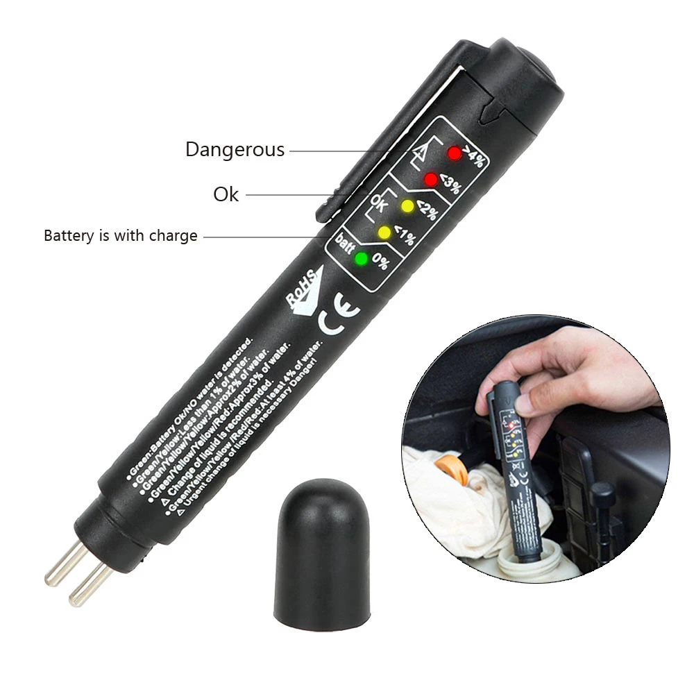 Универсальная автомобильная ручка для проверки тормозной жидкости цифровой