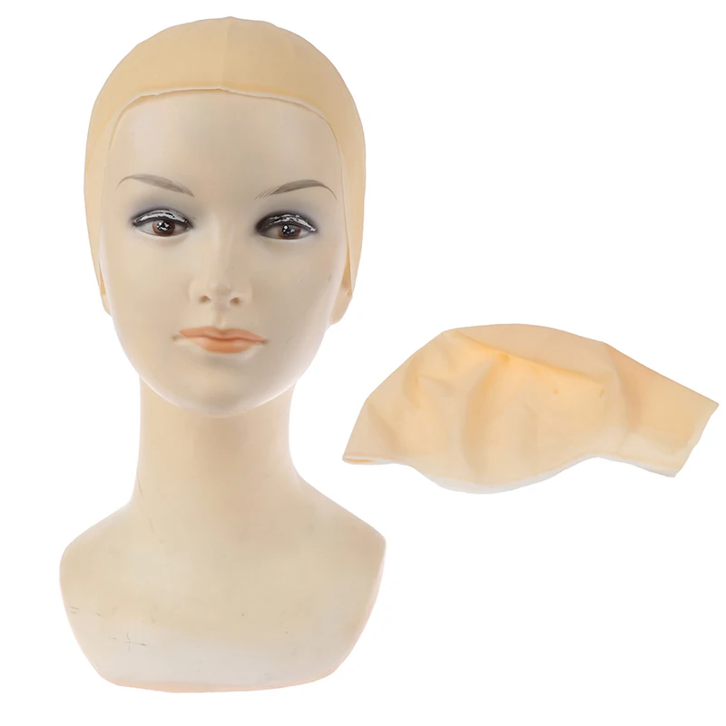 

Bald Head Wig Hair Cap Snood Mesh Stretch Halloween Skinhead Styling Glueless Hair Cap Supplies Universal Hairpiece Accessory