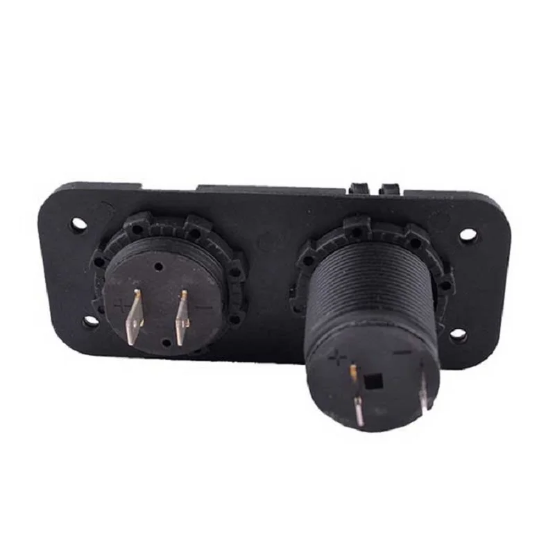 DIY Автомобильный мотоцикл 12В/24В гнездо прикуривателя с светодиодный цифровой