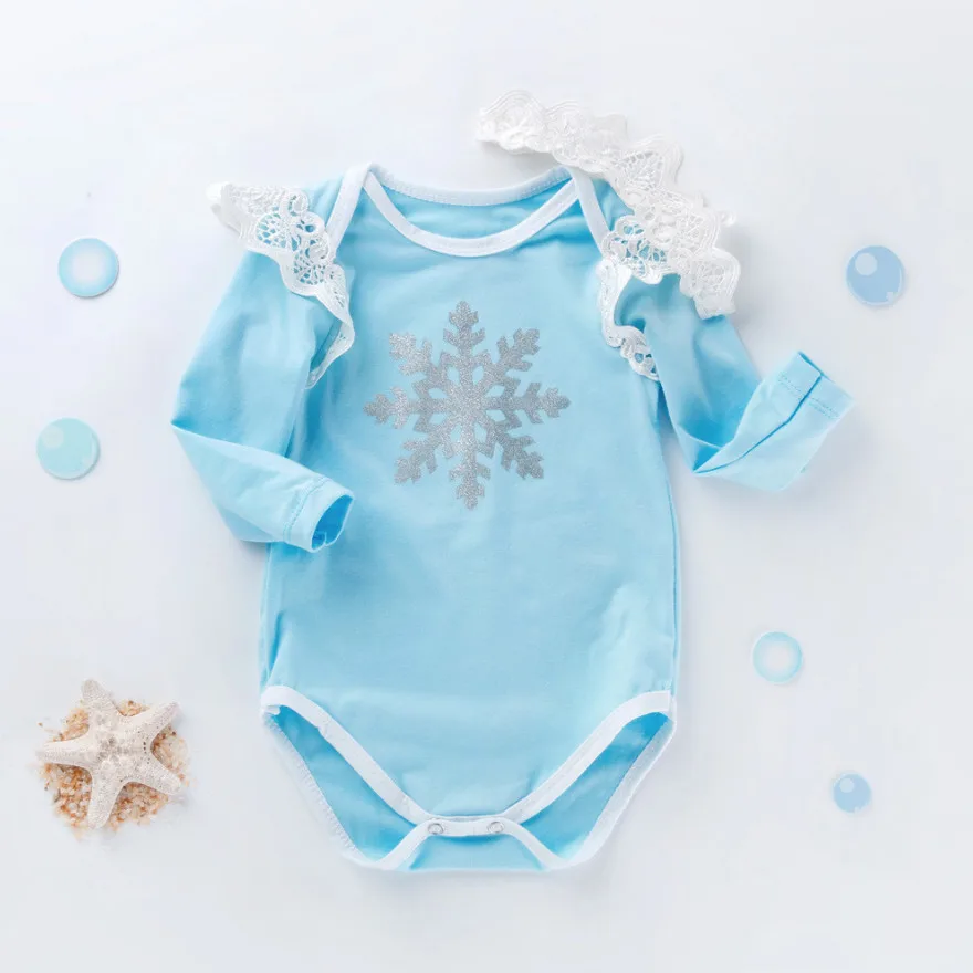 Милые Детские Боди и повязка на голову с короной комплект одежды из 2 предметов