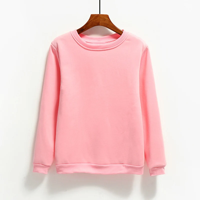 

Woman's Sweatshirts Solid 9 Colors Korean Female Hooded Pullovers 2020 Cotton Thicken Warm Oversized Hoodies Women Sweatshirts