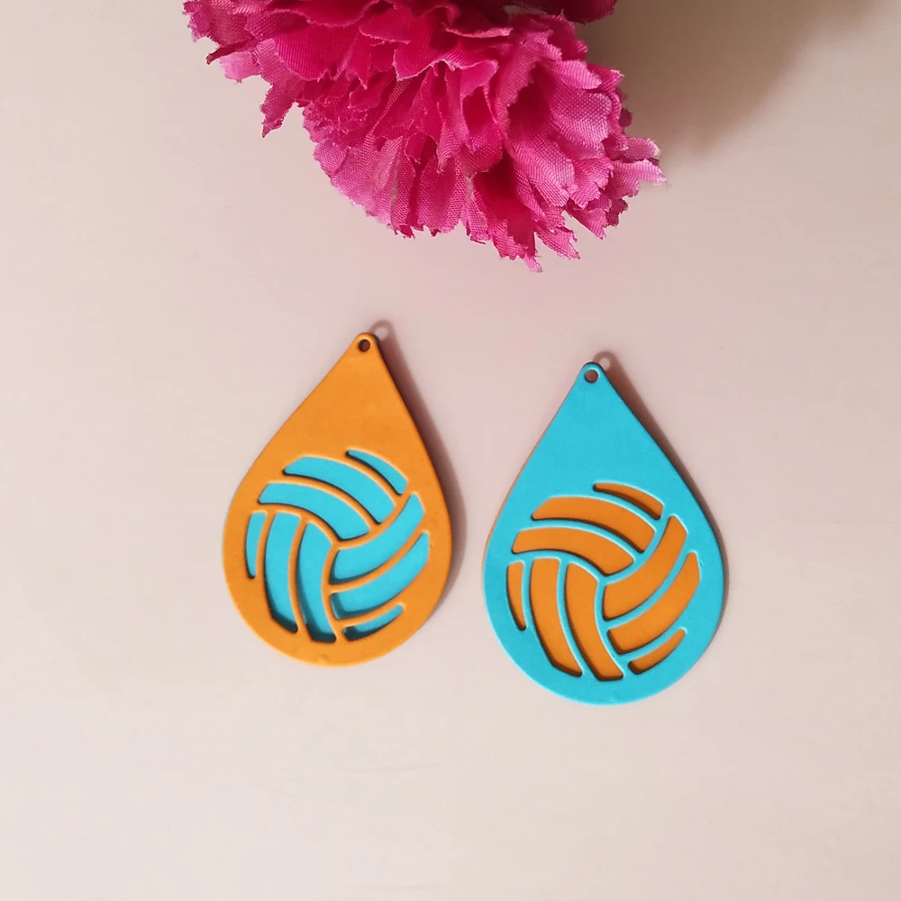 Металлическая режущая форма для волейбола подвесная пластина шаблон печати