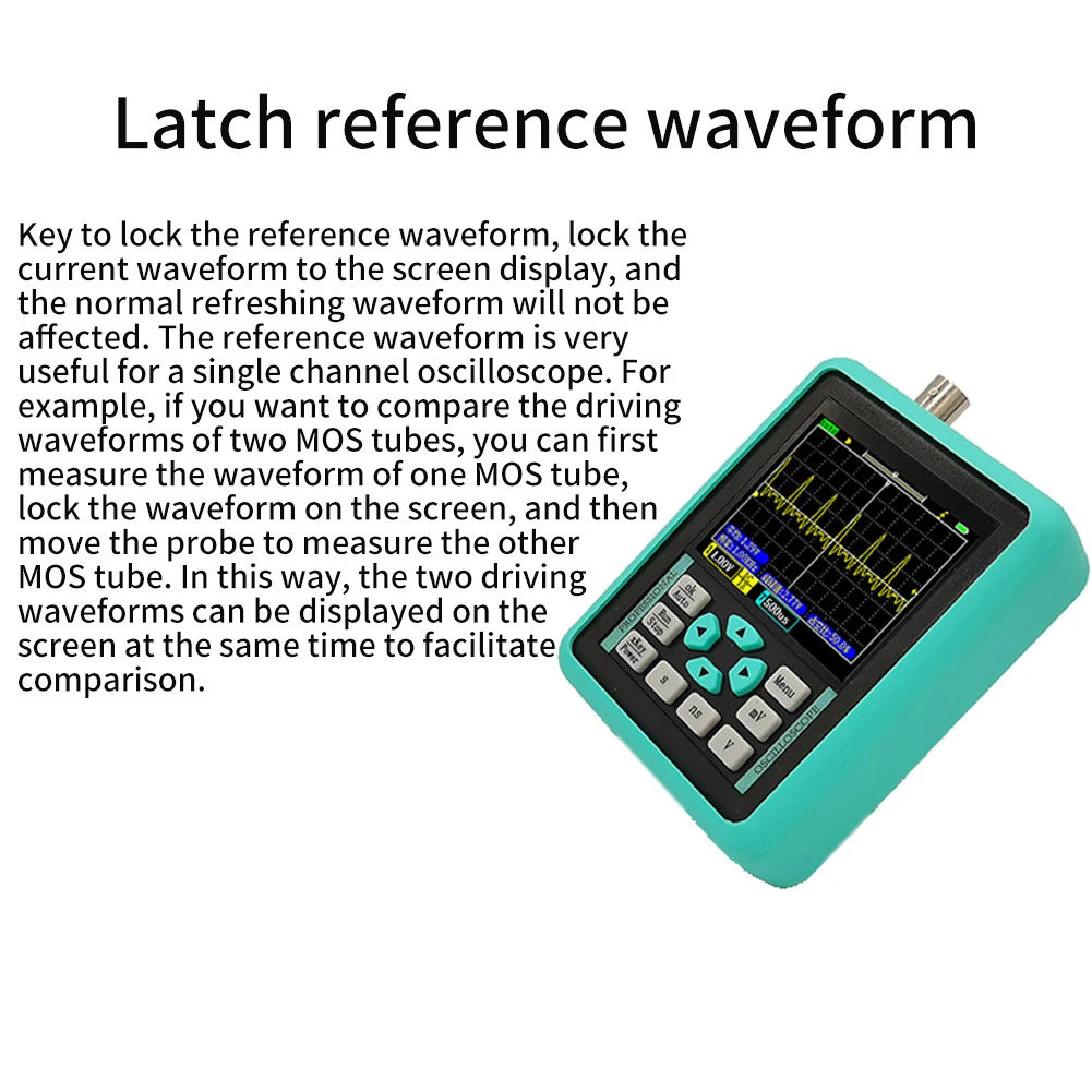 

2.4inch Display Waveform Storage Multifunctional Digital Oscilloscope Car Repair Intelligent 120M Bandwidth Mini Handheld