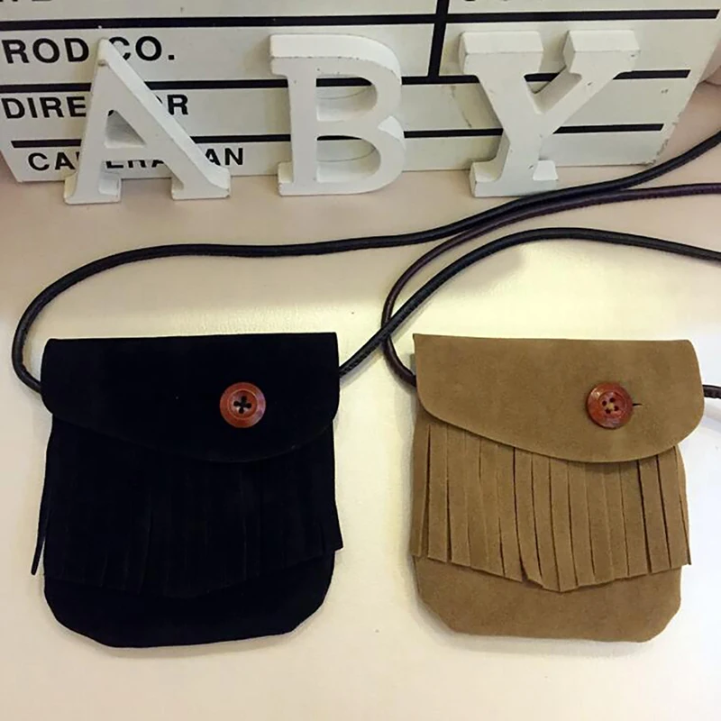 Children Coin Purse Girls One Shoulder Coin Bags Kids Cute Tassel Bags Small Coin Pouch Baby Bags Gifts