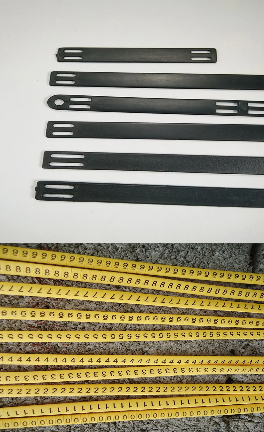 

freeshippping Flat Cable Wire Marker line 0 to 9 MS65 MS90 MS100 MS 130 MS135 MS180 For Cable Size 4-6mm2