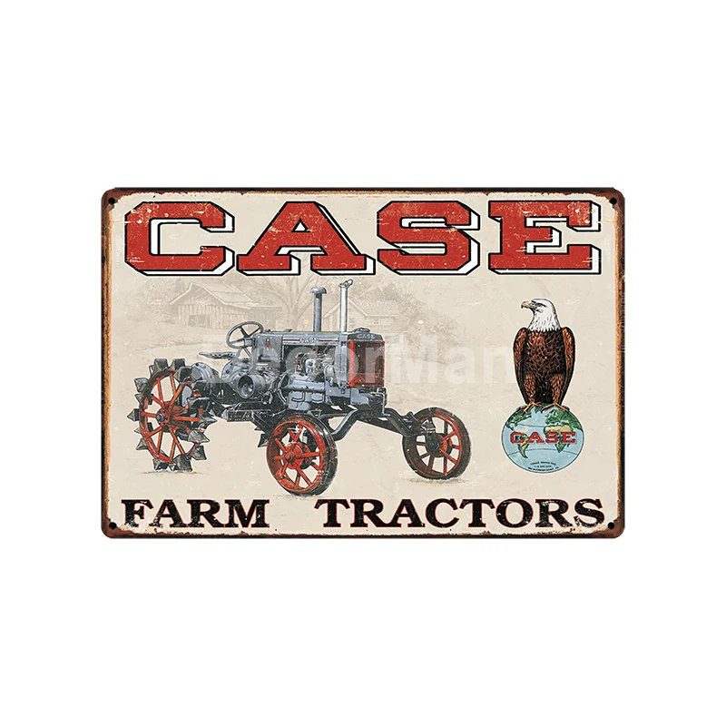 [DecorMan] ферма Trator Scania Стерлинговое Олово Знаки оптовая продажа настенные картины