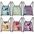 Прекрасный с принтом в виде банта с Кулиской Сумка с бантиком для маленьких девочек модный рюкзак для путешествия Softback хранения сумки женские сумки для покупок