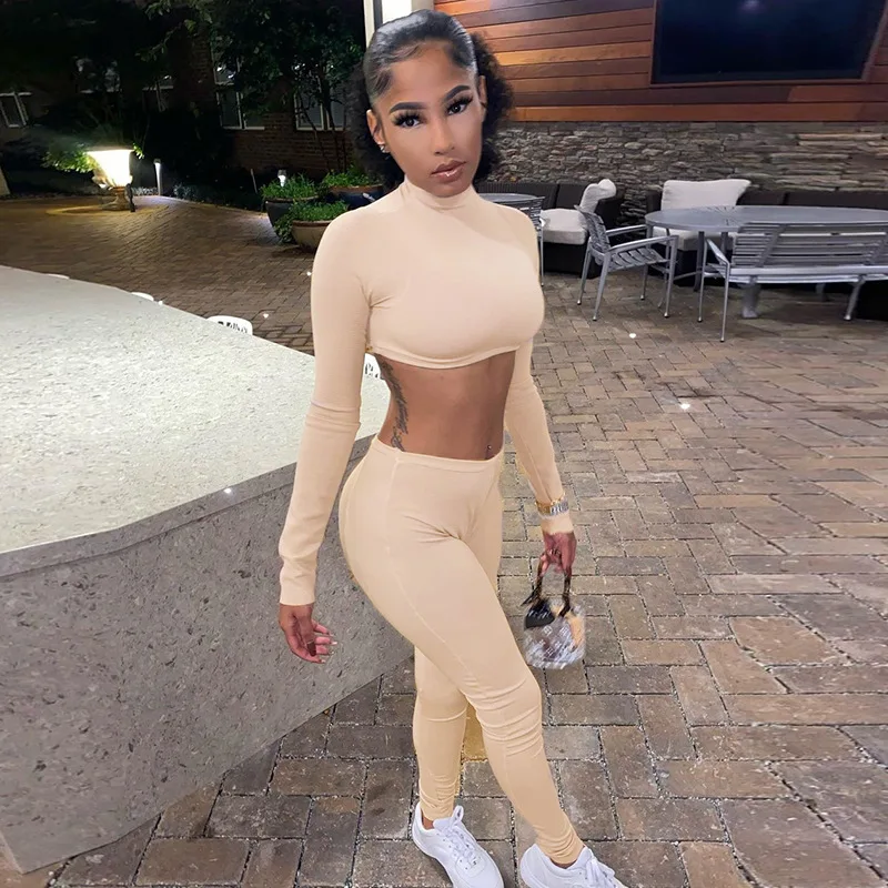 

Winter Women Tracksuit Two Piece Set Shirt Solid Color Sportsuit Matching Suit Pant Set Clothes For Women Outfit