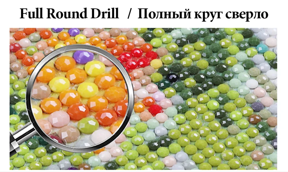 5D DIY алмазная живопись попугаем Полный Круглый бриллиантовый Набор для вышивки