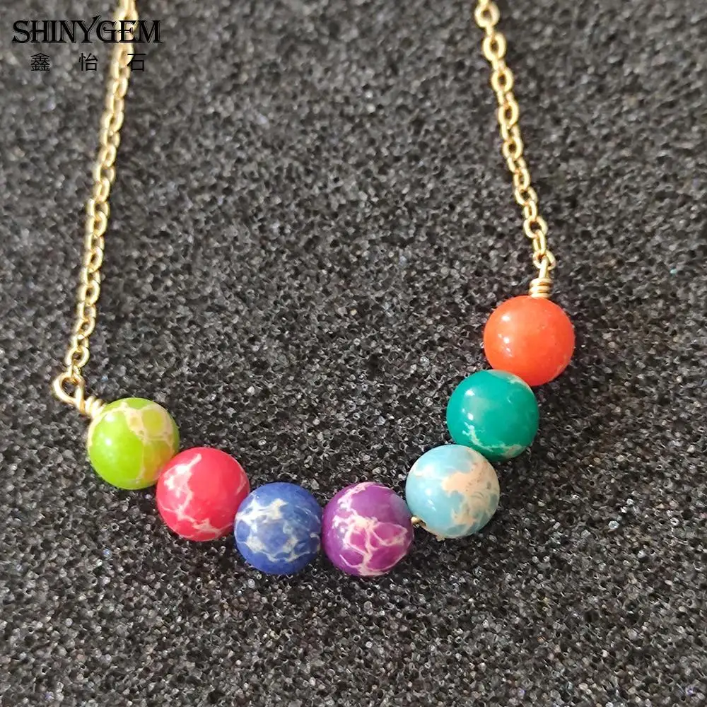 Блестящий Драгоценный Камень ручной работы позолоченный провод обернутый