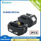 Перезаряжаемая литиевая батарея BL1860 18 в Ач для электроинструментов Makita BL1815 BL1830 BL1840 BL1850, 2 шт.
