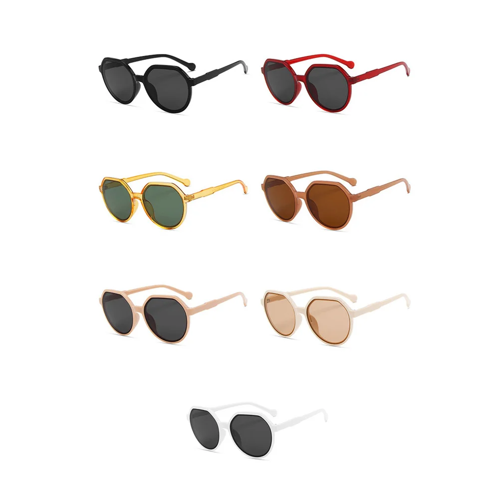

2021new Round Frame Candy Color Cat Eye Sunglasses Women Retro Sun Glasses Trend Outdoor Streetwear Lovely Female Eyeglasses