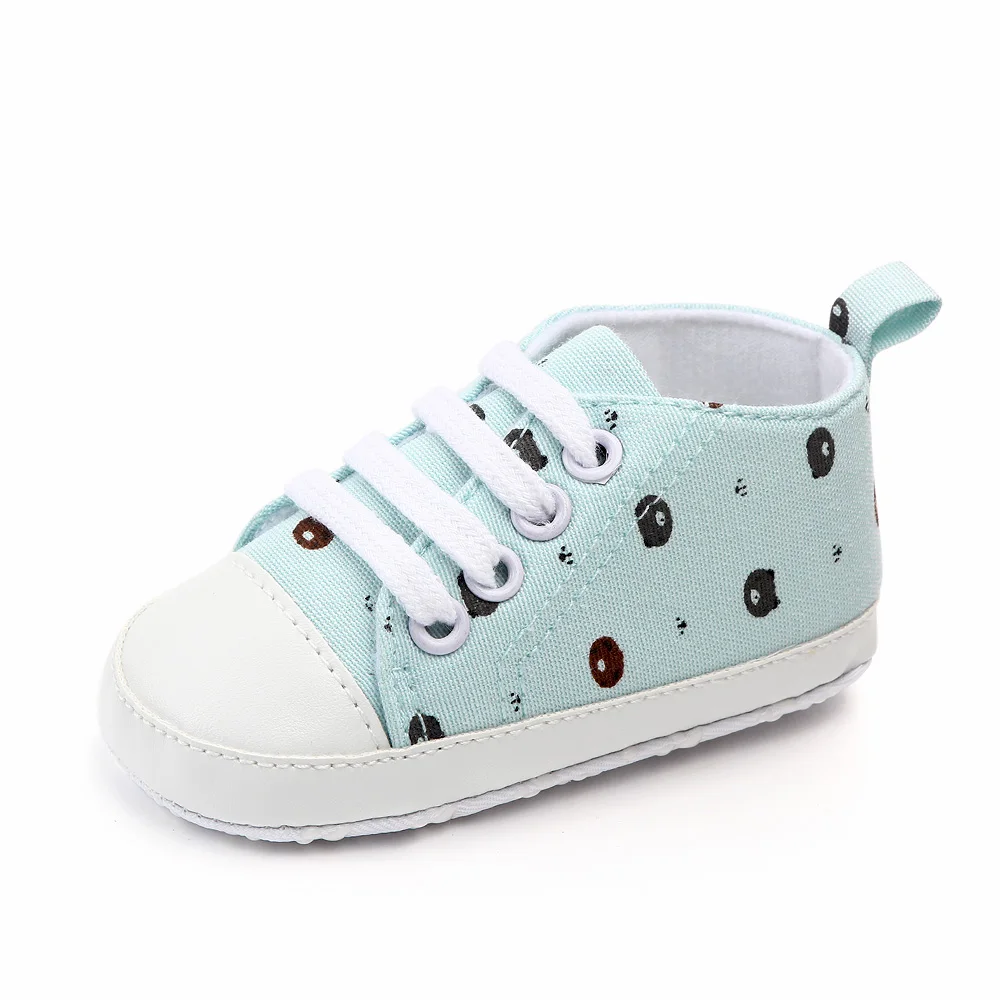 Brand New Newborn Baby Toddler Girl Canvas Casual Shoes Infant Boy Girl Pram Soft Sole Prewalker Anti-slip Sneakers