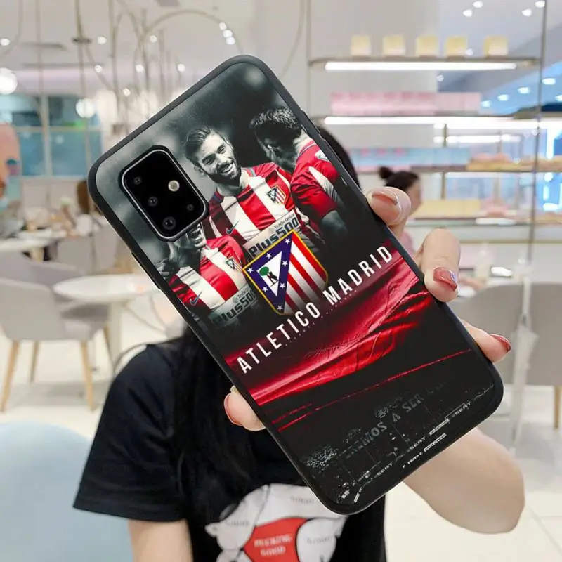 

Atltico Madrid football Phone Case For Samsung S5 S6 S7 S8 S9 S10 S20 S21 Edge Plus E Fe Lite Fundas Cover