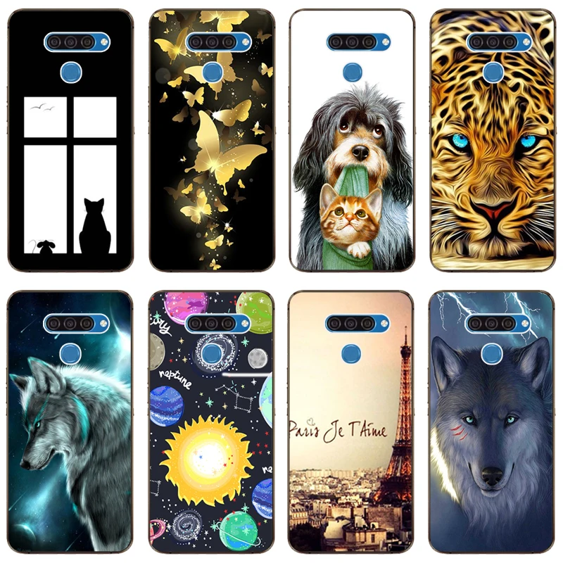 ТПУ силиконовый мягкий чехол с рисунком для LG G6 Противоскользящий задний