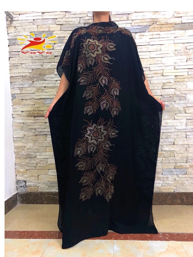 Модное Африканское платье Дубай Abaya, 100% хлопок, женское платье оверсайз, Дашики HB088