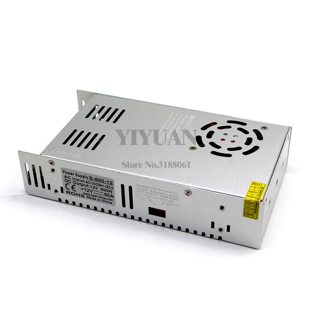 Импульсный источник питания с одним выходом компактный постоянный ток 12 В 50 А 600