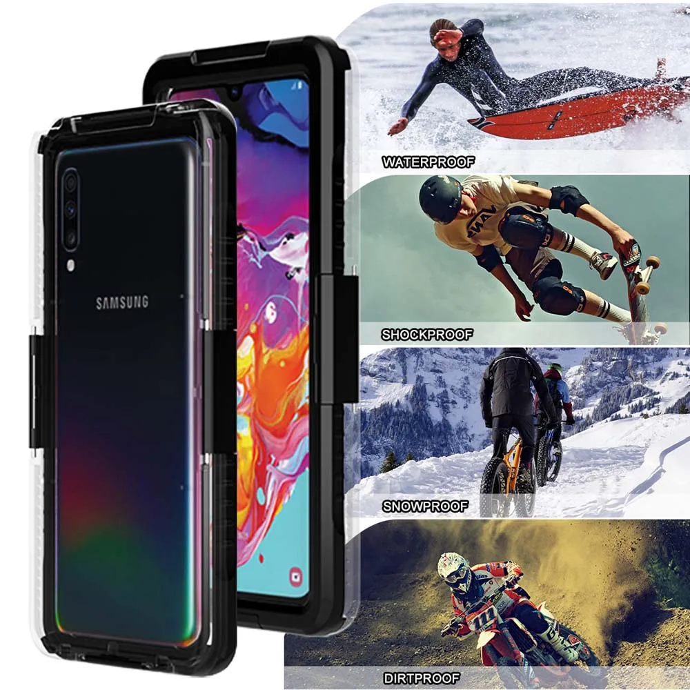 IP68 Waterproof Case for Samsung M12 Cover Swimming Diving Outdoor Shockproof Shell for Samsung M12 Full Protection Cases Coque