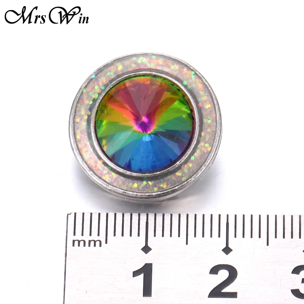 6 шт./лот новинка 2019 ювелирное изделие на кнопках с кристаллами круглый