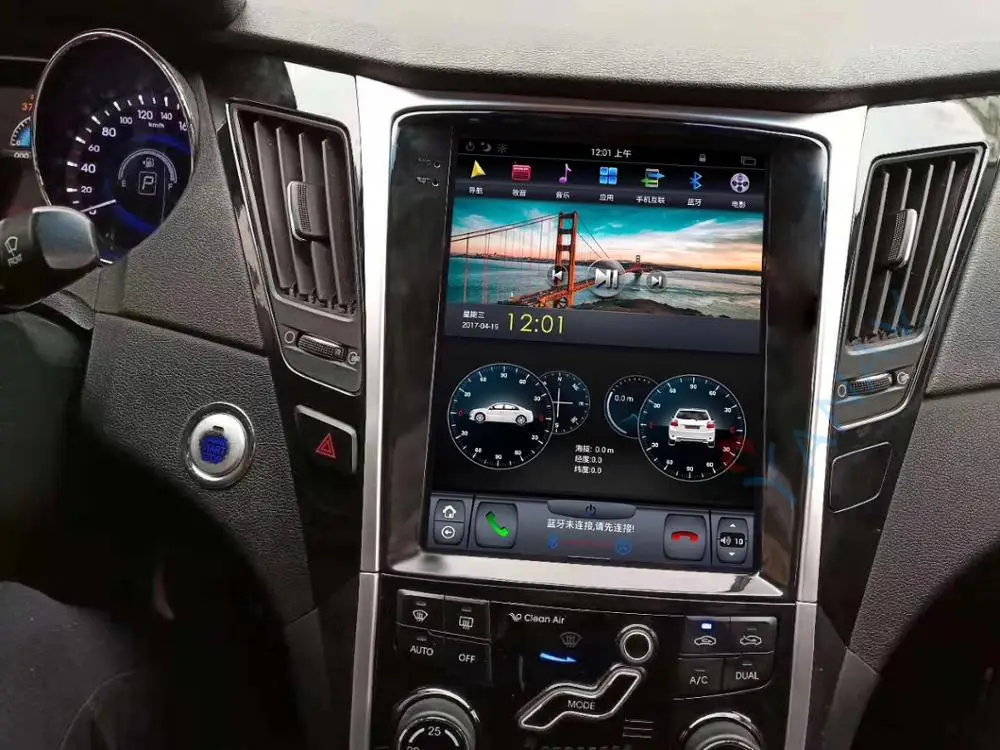 

Автомобильный радиоприемник 10,4, головное устройство для Hyundai Sonata 8 2012-2014, GPS-навигация, 2 Din, мультимедийный автомобильный стереопроигрывател...