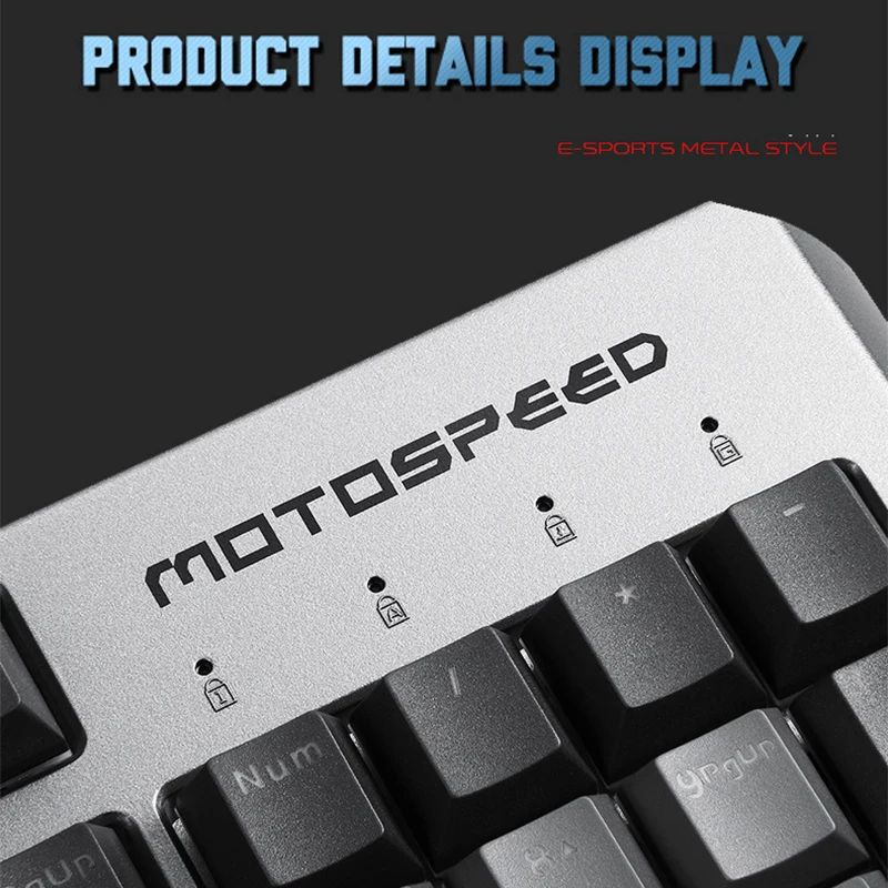 Motospeed CK80 механическая клавиатура реальная RGB 104 клавиш Проводная игровая клавиатура и мышь с подсветкой Подсветка клавишные колпачки из ПБТ для настольного компьютера геймера