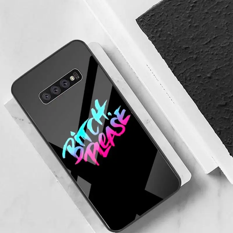 

Logos & Lettering Phone Case Back Cover For Samsung Cases S20 Plus S10 NOTE 8 9 10 10PRO Tempered Glass Soft Silicone Edge