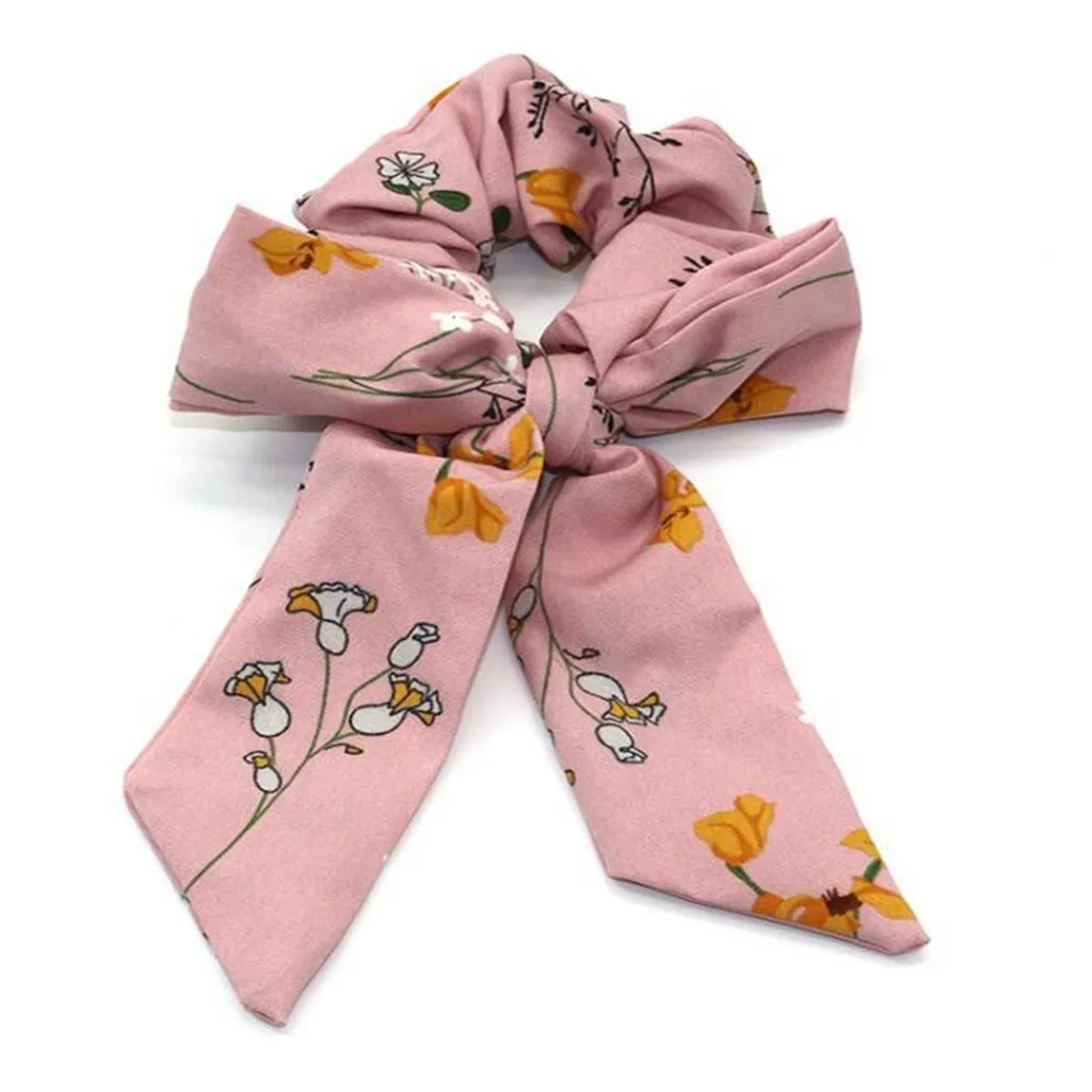 Резинка для волос с бантом женская Повседневная модная лента аксессуар на голову