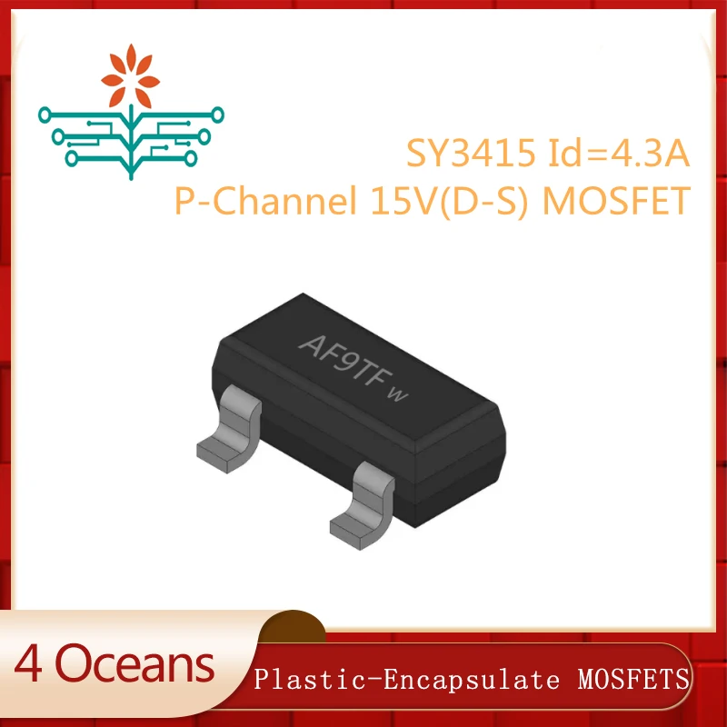 50 шт./лот 4.3A 15V(DS) P-Channel MOSFETS SOT23 SY3415 MARKING AF9TF