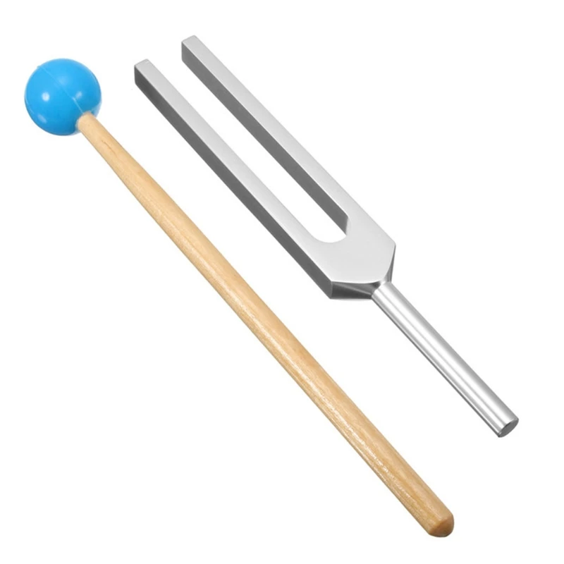 

528HZ Aluminum Medical Tuning Fork Chakra Hammer Ball Diagnostic + Mallet Set