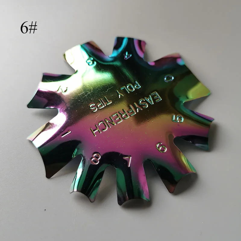 Трафарет XMQ для маникюра и нейл-арта инструмент французского V-образная улыбка