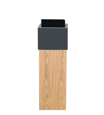ash veneer Minshku мусорное ведро для гостиной, спальни, офиса, корзина для мусора, деревянная корзина для мусора - Цвет: ash veneer