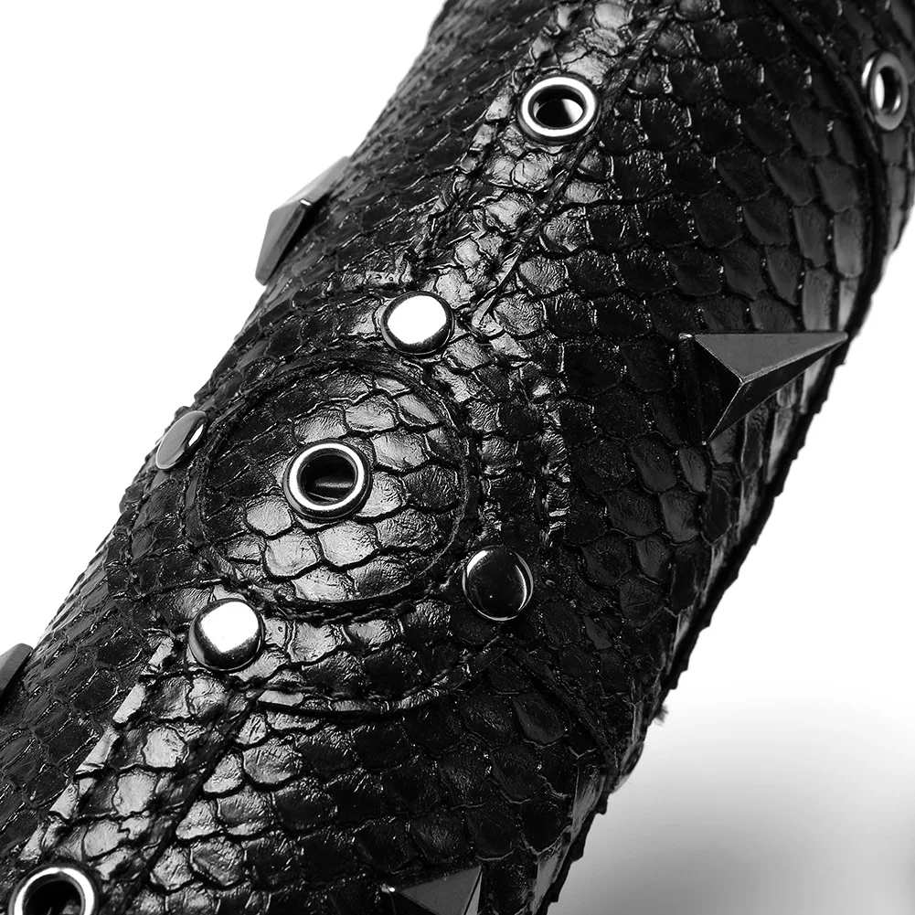 

Halloween Party Medieval Carnival Bracelet Cosplay Costume Fashion European Nightclub Wear Lace Up Alternative Cool Bracer Anime