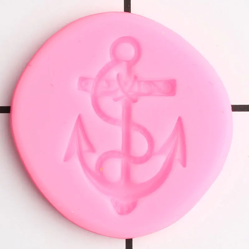 

3D Anchor Silicone Mold Sugarpaste Cupcake Topper Fondant Cake Decorating Tools Candy Polymer Clay Chocolate Gumpaste Moulds