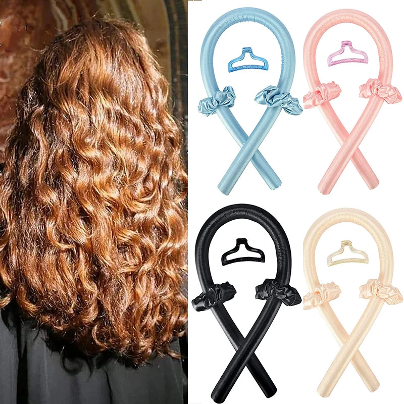 

Набор лент для волос, для женщин и девушек, мягкие валики для волос, для сна, губка-бигуди