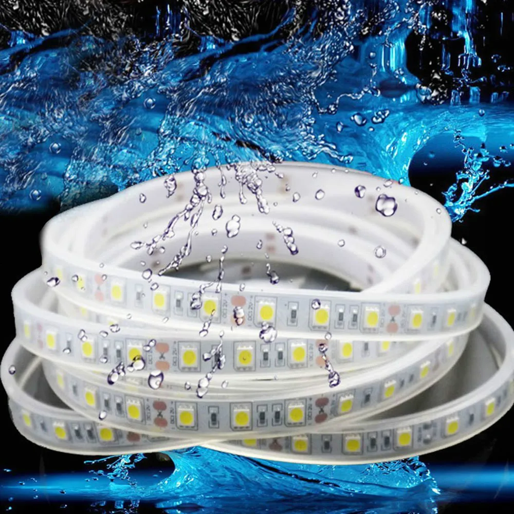 5050 24V Светодиодная лента 20 м IP67 Водонепроницаемый 1200Led RGB светодиодный светильник