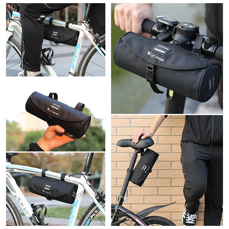 

WEST BIKING Multifunctional Bike Bag Scooter Electric Folding Bicycle Handlebar Bag Rainproof Frame Saddle Cycling Accessories