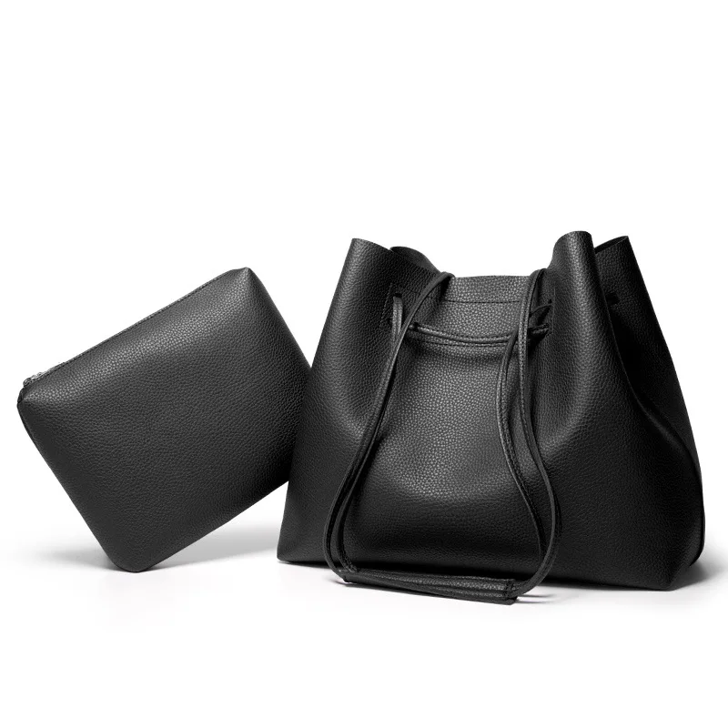 

Women's Bags Fashion PU Large Bags Female Bagz Bucket Messenger Clutch Bags Purses Luxury Handbags 2021 Satchels Shoulder Bags