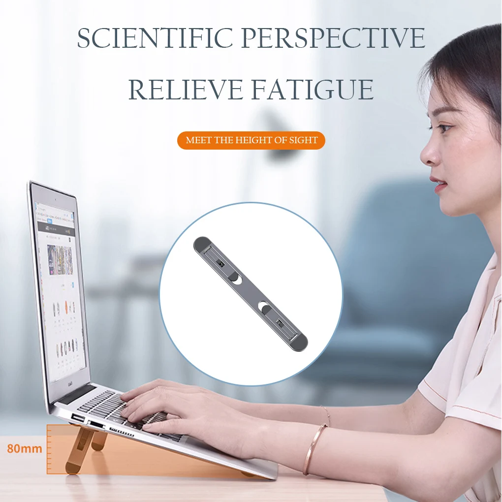

Mini Laptop Riser Aluminum Stand Home Office Notebook Computer Portable Support Metal Cooling Stand for MacBook Air Pro