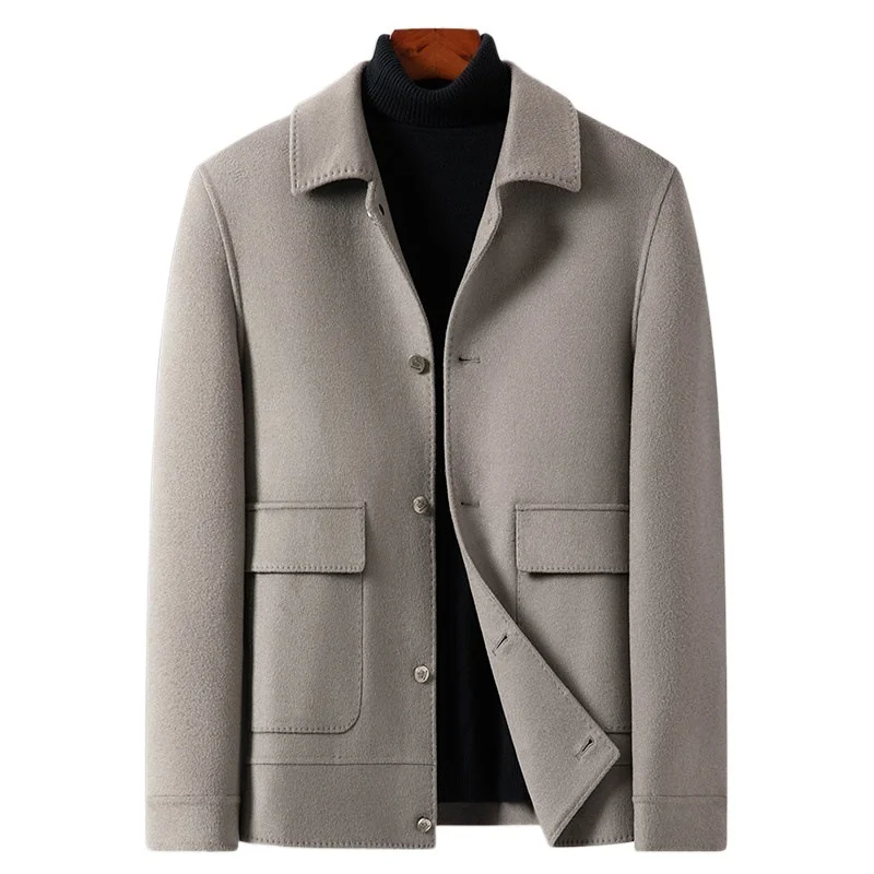 Зима 2022 мужская одежда шерстяные натуральные овечьи меховые отвороты плюшевые